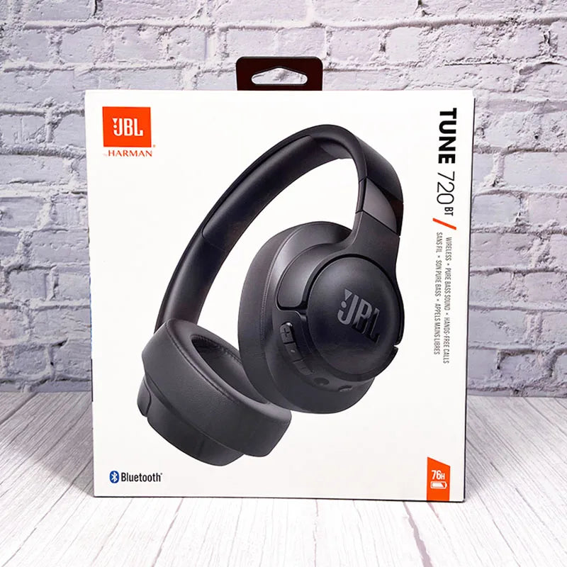 JBL TUNE 720BT Authentic Original Product Over-ear Wireless Bluetooth Headphone 76-hour Long Battery Life Multi-point Connection
